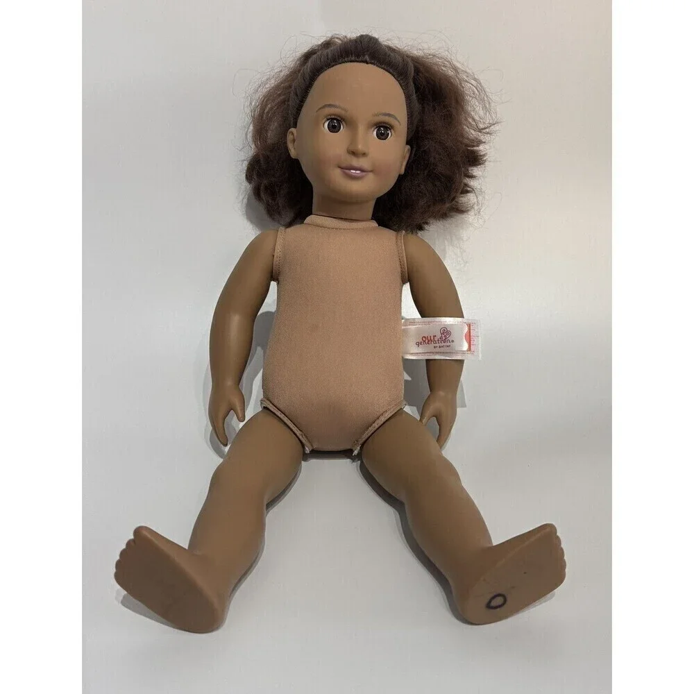 Battat Our Generation Fashion Doll Celeah African American Nude 18” Black Hair &